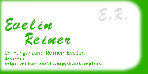 evelin reiner business card
